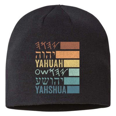 Yahuah Yahshua Names In Paleo Hebrew Sustainable Beanie