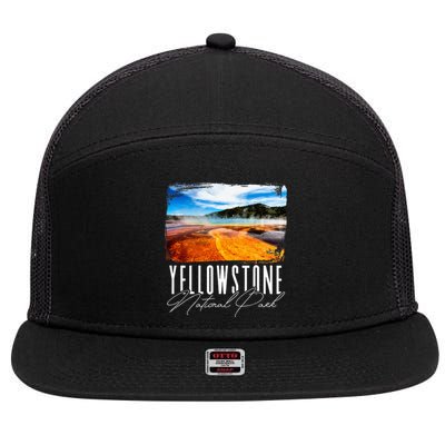 Yellowstone Yellowstone National Park 7 Panel Mesh Trucker Snapback Hat