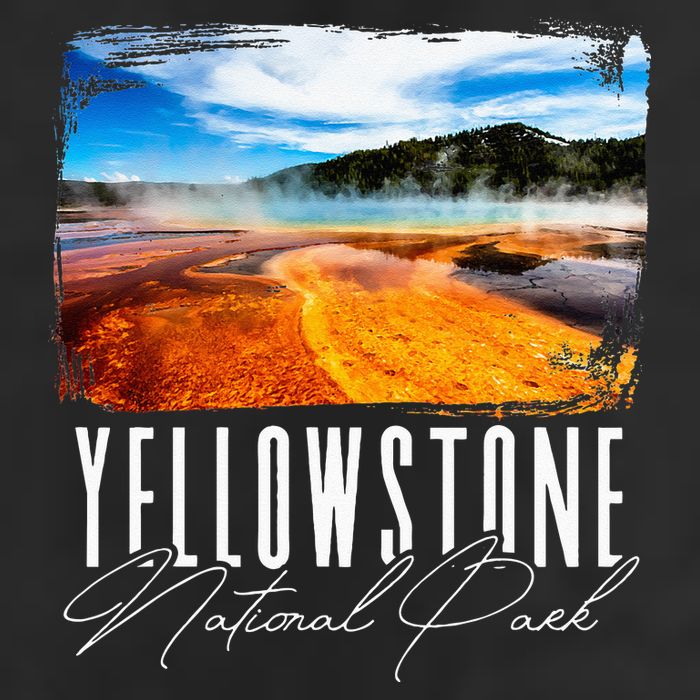 Yellowstone Yellowstone National Park 7 Panel Mesh Trucker Snapback Hat