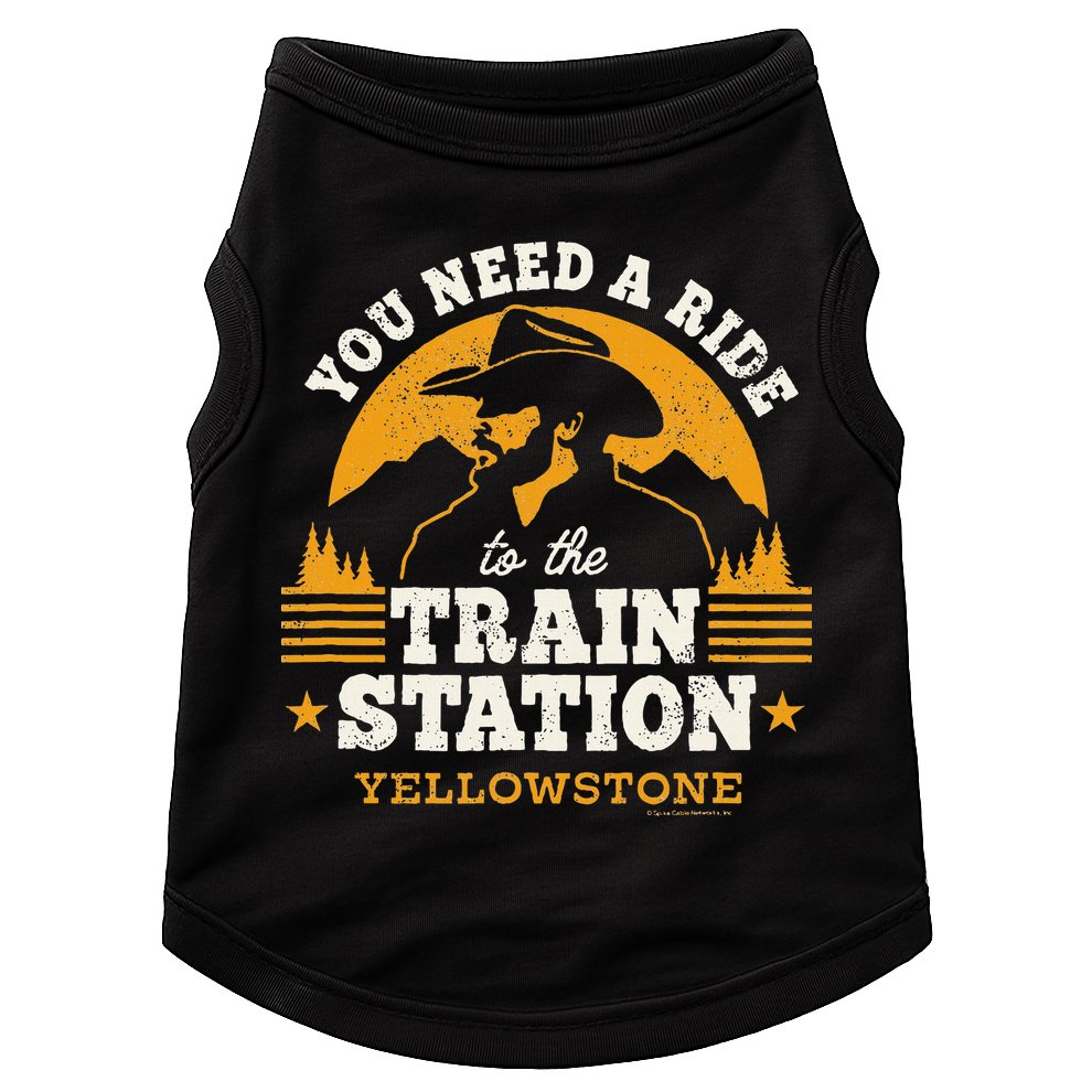 Yellowstone You Need A Ride To The Train Station Doggie Tank