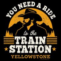 Yellowstone You Need A Ride To The Train Station 16 in Basic Backpack