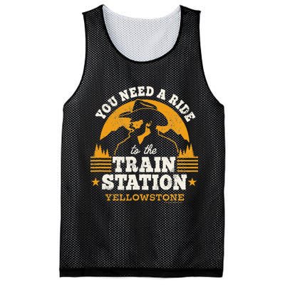 Yellowstone You Need A Ride To The Train Station Mesh Reversible Basketball Jersey Tank