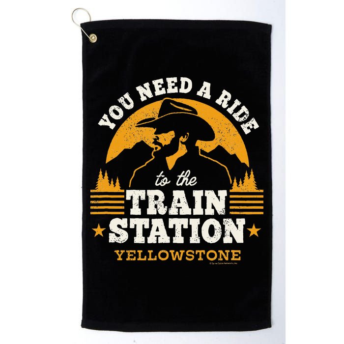 Yellowstone You Need A Ride To The Train Station Golf Towel