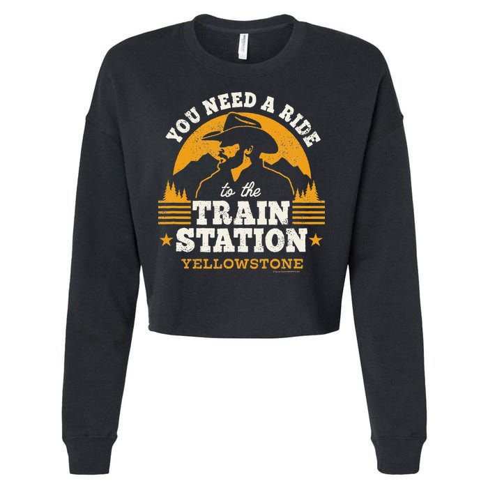 Yellowstone You Need A Ride To The Train Station Cropped Pullover Crew