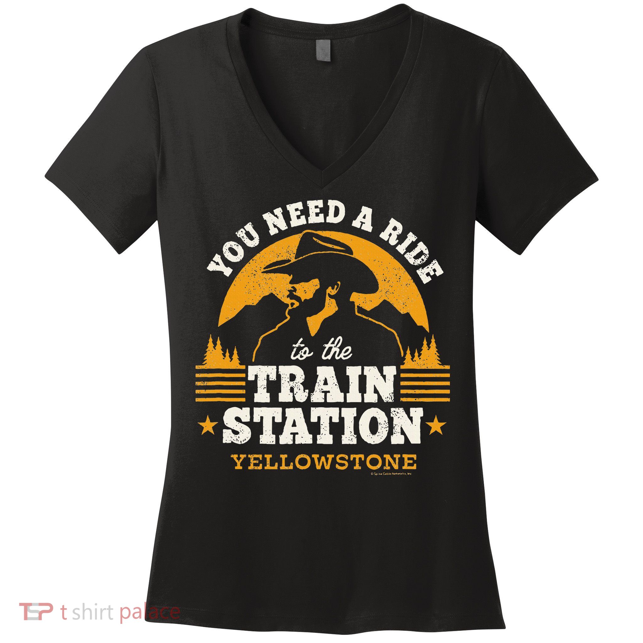 Yellowstone You Need A Ride To The Train Station Women's V-Neck T-Shirt