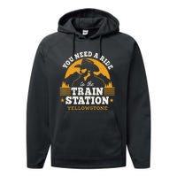 Yellowstone You Need A Ride To The Train Station Performance Fleece Hoodie