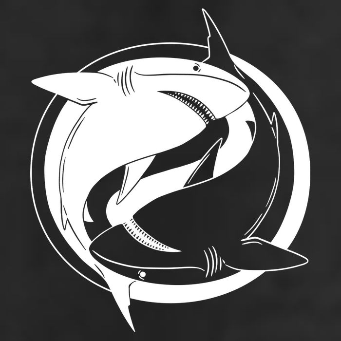 Ying Yang Shark Garment-Dyed Heavyweight T-Shirt