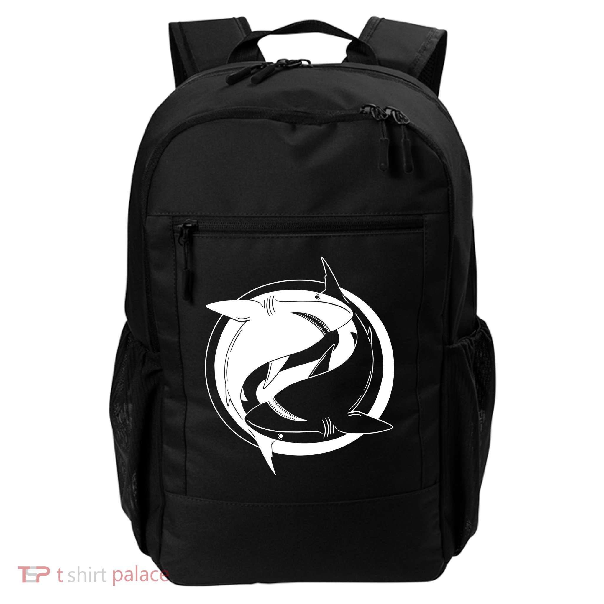Ying Yang Shark Daily Commute Backpack