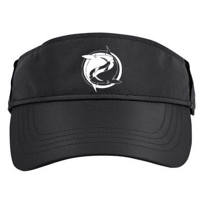 Ying Yang Shark Adult Drive Performance Visor