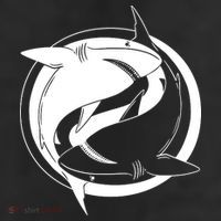 Ying Yang Shark 11oz C Handle Ceramic Mug