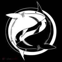 Ying Yang Shark Wool Snapback Cap