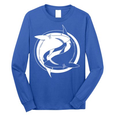 Ying Yang Shark Long Sleeve Shirt