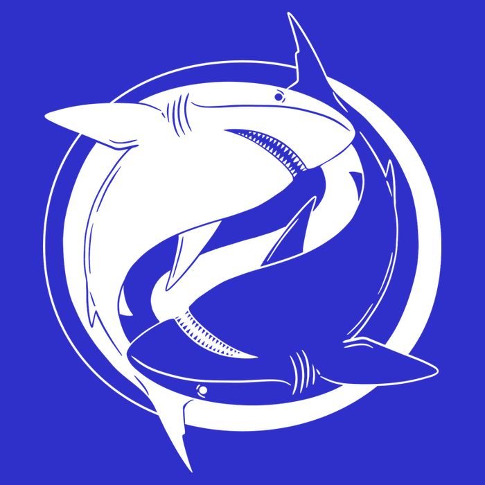 Ying Yang Shark Apron