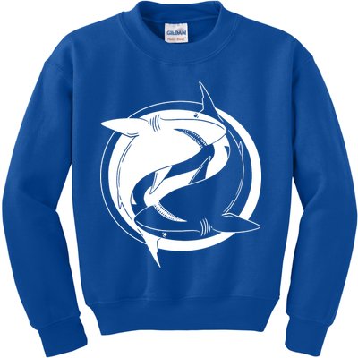 Ying Yang Shark Kids Sweatshirt