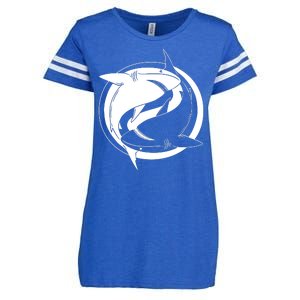 Ying Yang Shark Enza Ladies Jersey Football T-Shirt