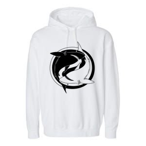 Ying Yang Shark Garment-Dyed Fleece Hoodie