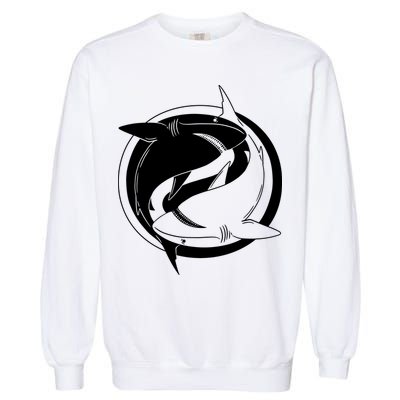 Ying Yang Shark Garment-Dyed Sweatshirt