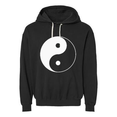 Yin Yang Symbol Taoism Chinese East Asian Philosophy Garment-Dyed Fleece Hoodie