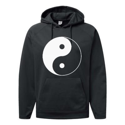 Yin Yang Symbol Taoism Chinese East Asian Philosophy Performance Fleece Hoodie