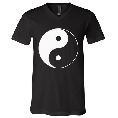 Yin Yang Symbol Taoism Chinese East Asian Philosophy V-Neck T-Shirt