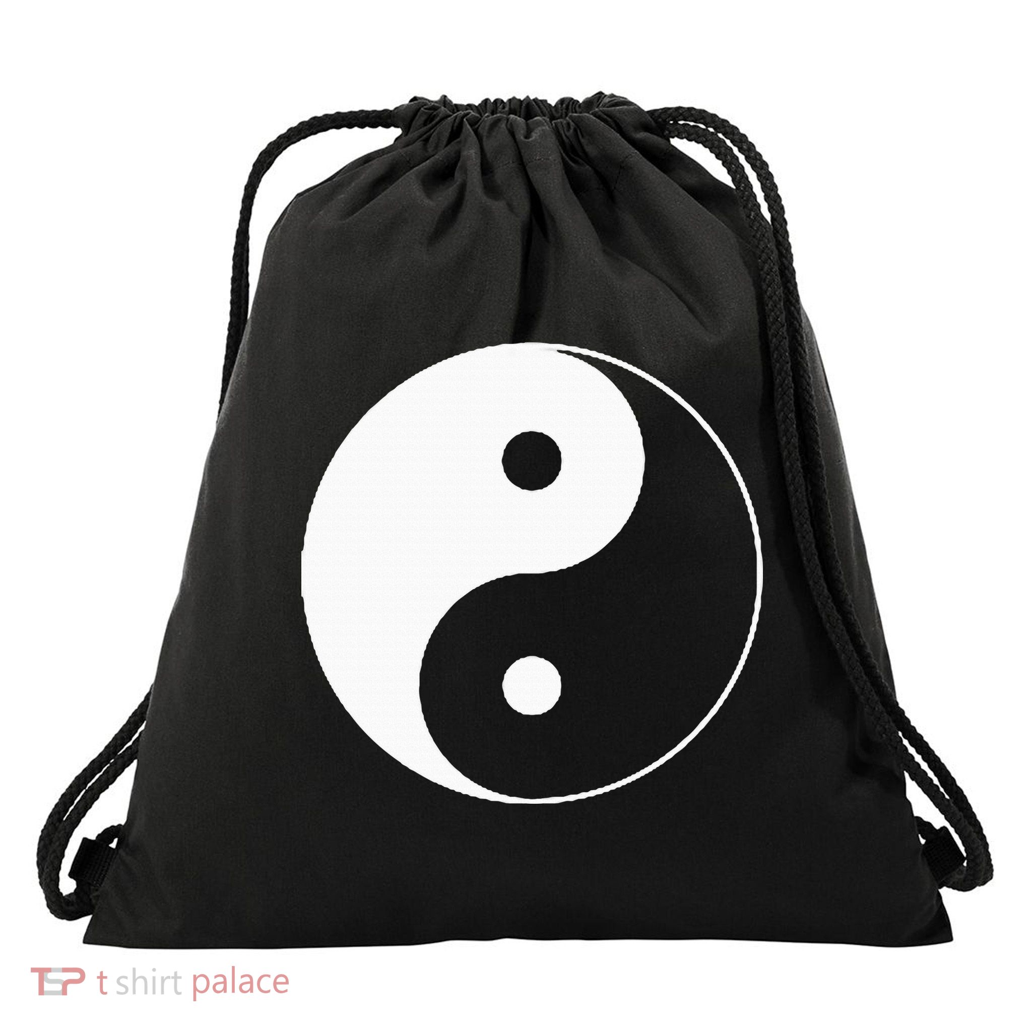 Yin Yang Symbol Taoism Chinese East Asian Philosophy Drawstring Bag