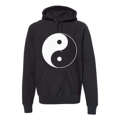 Yin Yang Symbol Taoism Chinese East Asian Philosophy Premium Hoodie