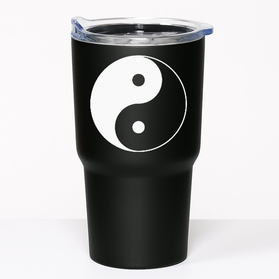 Yin Yang Symbol Taoism Chinese East Asian Philosophy Tumbler
