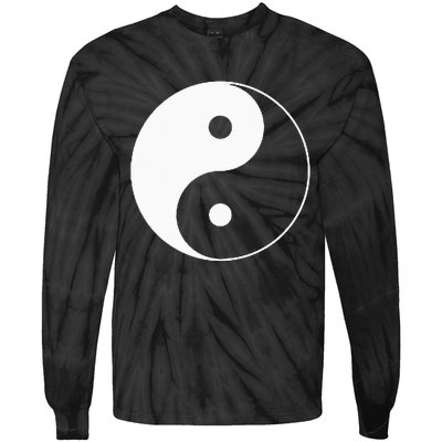 Yin Yang Symbol Taoism Chinese East Asian Philosophy Tie-Dye Long Sleeve Shirt