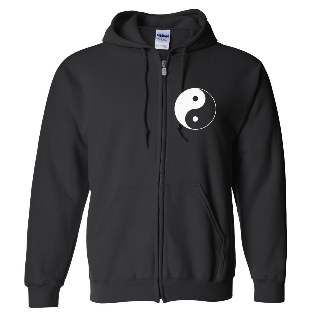 Yin Yang Symbol Taoism Chinese East Asian Philosophy Full Zip Hoodie