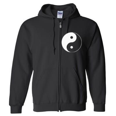 Yin Yang Symbol Taoism Chinese East Asian Philosophy Full Zip Hoodie