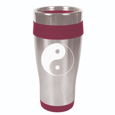 Yin Yang Symbol Taoism Chinese East Asian Philosophy 16oz Travel Tumbler