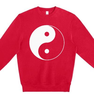 Yin Yang Symbol Taoism Chinese East Asian Philosophy Premium Crewneck Sweatshirt