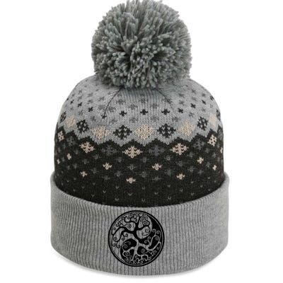 Yin Yang Tree Of Life The Baniff Cuffed Pom Beanie