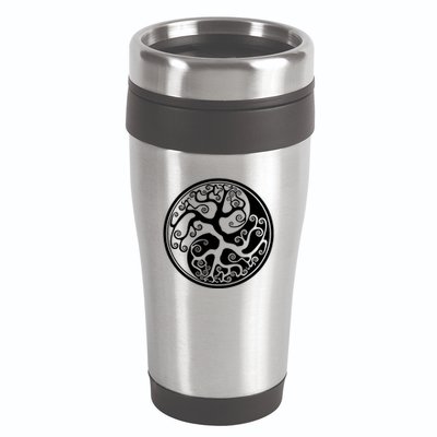 Yin Yang Tree Of Life 16oz Travel Tumbler