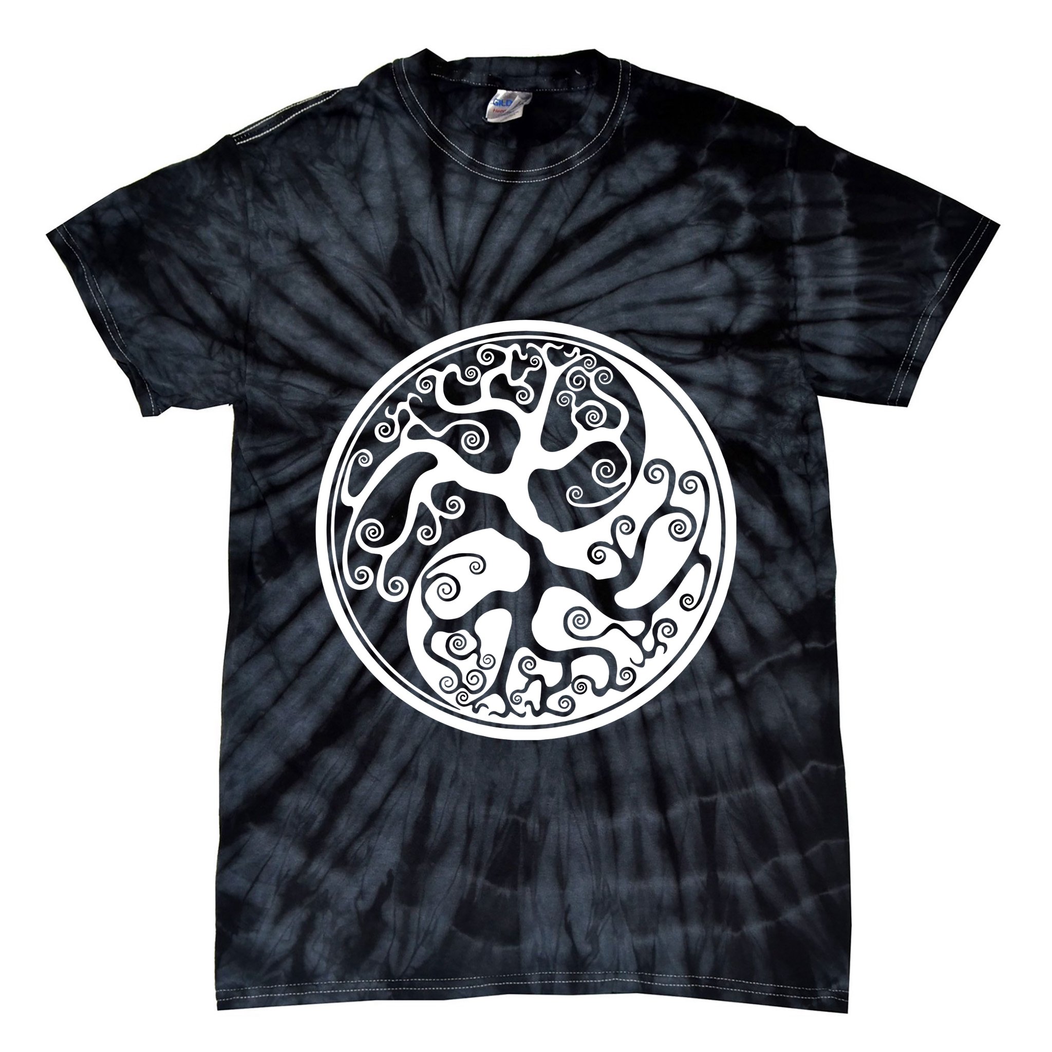 Yin Yang Tree Of Life Tie-Dye T-Shirt
