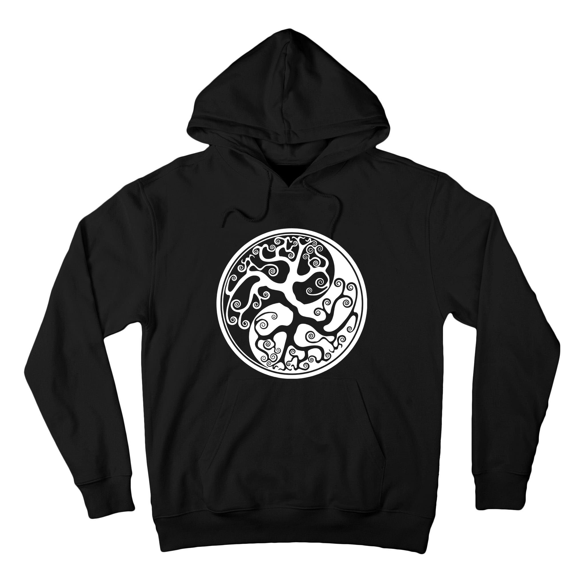 Yin Yang Tree Of Life Tall Hoodie