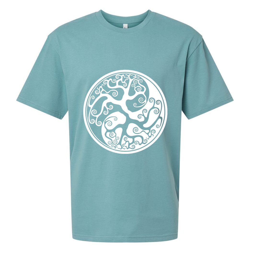Yin Yang Tree Of Life Sueded Cloud Jersey T-Shirt