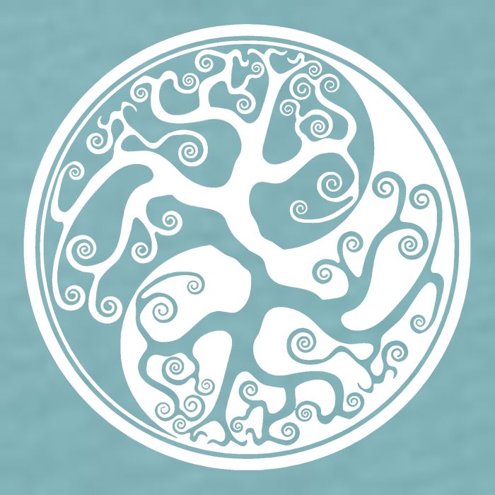 Yin Yang Tree Of Life Sueded Cloud Jersey T-Shirt