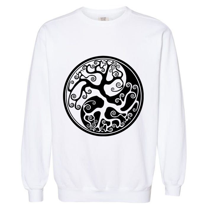 Yin Yang Tree Of Life Garment-Dyed Sweatshirt