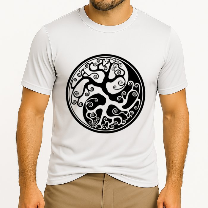 Yin Yang Tree Of Life Performance Shirt
