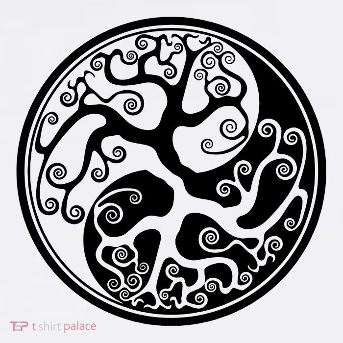 Yin Yang Tree Of Life Adult Drive Performance Visor