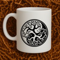 Yin Yang Tree Of Life Mug
