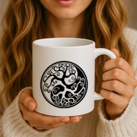 Yin Yang Tree Of Life Mug