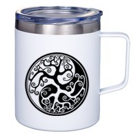 Yin Yang Tree Of Life 12oz Stainless Steel Coffee Mug