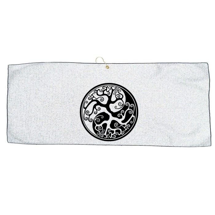 Yin Yang Tree Of Life Large Microfiber Waffle Golf Towel