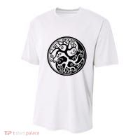 Yin Yang Tree Of Life Youth Performance Sprint T-Shirt