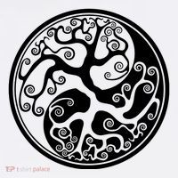 Yin Yang Tree Of Life Youth Performance Sprint T-Shirt