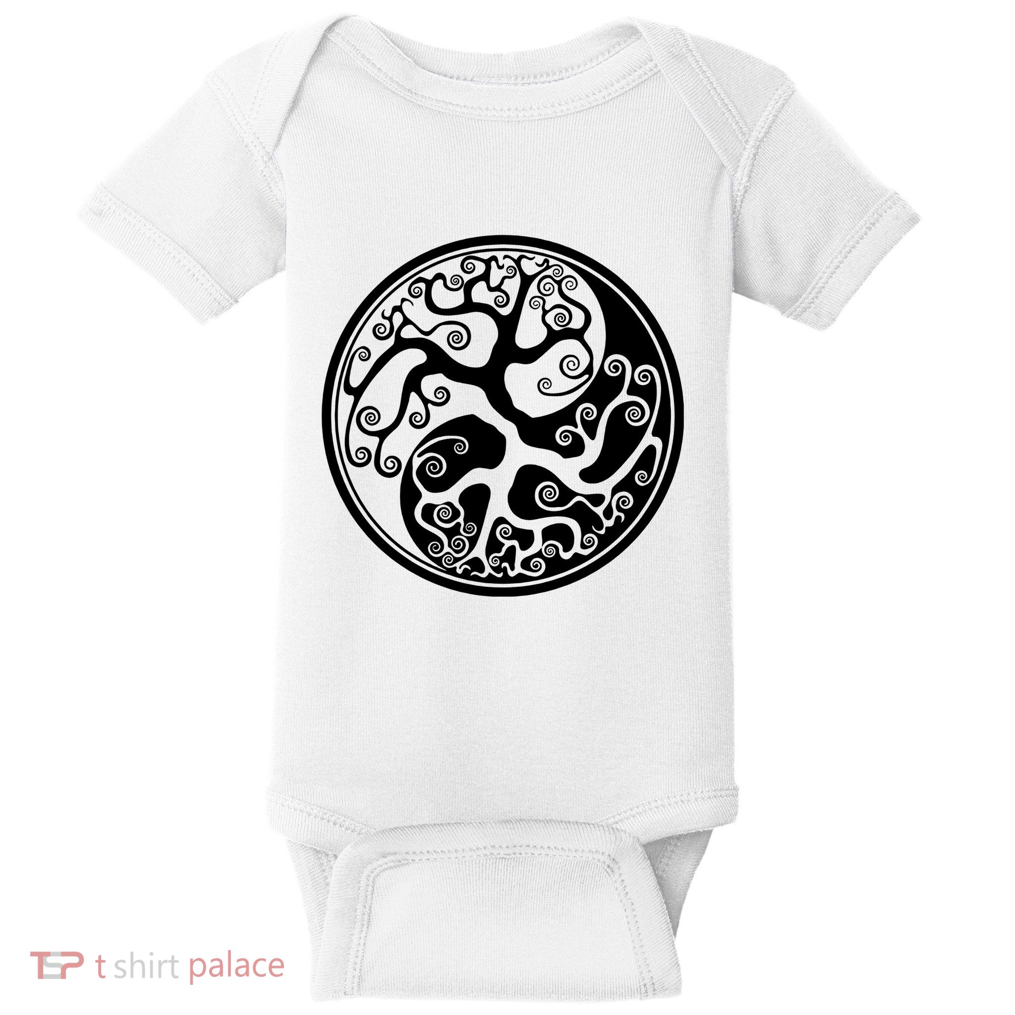 Yin Yang Tree Of Life Baby Bodysuit