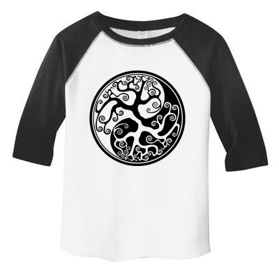 Yin Yang Tree Of Life Toddler Fine Jersey T-Shirt