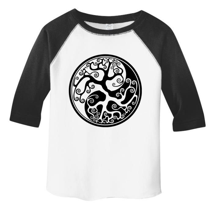 Yin Yang Tree Of Life Toddler Fine Jersey T-Shirt
